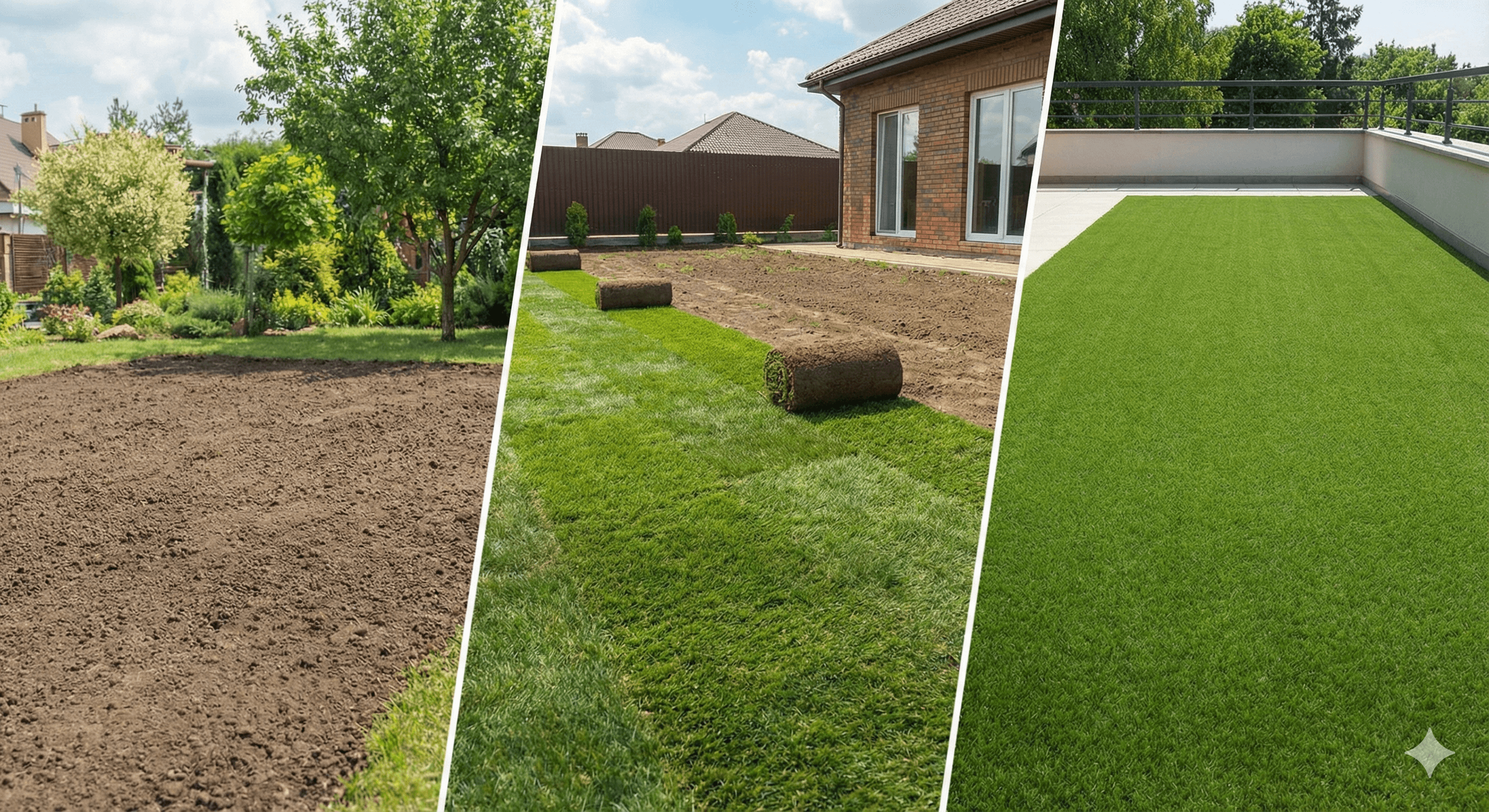 Pose de gazon et engazonnement pelouse Gard